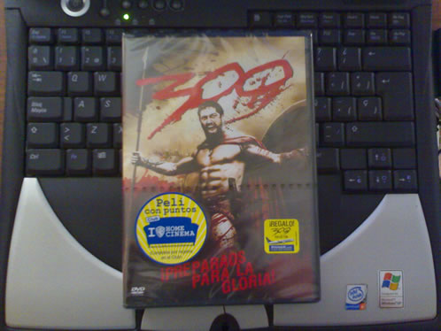 DVD de 300 listo para enviar (Portada)